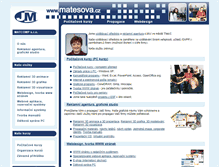 Tablet Screenshot of matesova.cz